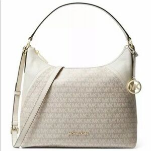 Michael kors Aria Large Shoulder bag NAT/LT CREAM